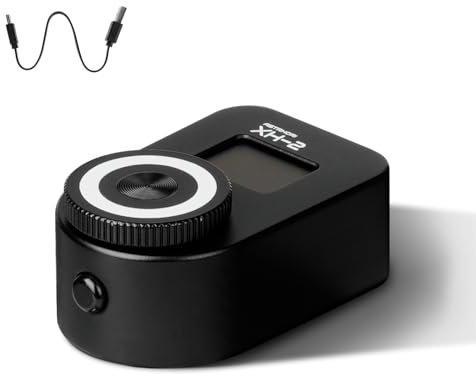 AstrHori XH-2 Fotofotografischer Belichtungsmesser Echtzeit 0,66 Zoll OLED-Bildschirm mit Kaltschuhhalterung Eingebauter Akku für Verschiedene Kameras (schwarz)