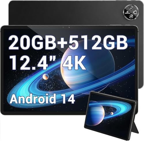 DOOGEE T30 Max (Tablet 4G - 12.4'', 512 GB, 8 GB RAM - 10,800 mAh) Black
