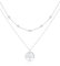 FANCIME Layered Kette Damen mit Lebensbaum Anhänger, 14K Weißgold Vergoldet Personalisierte Zarte Mehrreihige Halskette, 925 Sterling Silber Halskette Schmuck für Damen Mädchen