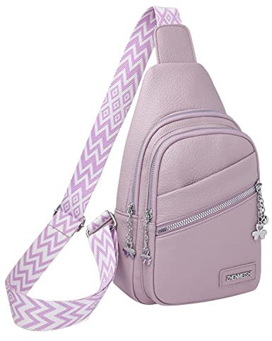 Le sac pour femme peut être relié avec un câble de données USB, sac de poitrine décontracté, sac à dos de grande capacité, sac à dos de bowling, violet, taille unique