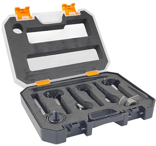 10 Piezas Brocas para Madera Set, Afilado Carburo Brocas Madera Set, Broca Madera 15, 20, 25, 30, 35 mm, Abridor Broca para Madera, Madera Dura, Muebles (1)