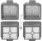 Heykewi 4 Filtro HEPA per Dreame H11 / H11 max / H12 / H12 Core / H11 Core Aspirapolvere Kit di accessori di ricambio, 4 Filtro HEPA + 1 Spazzola per la Pulizia