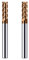 CREEYA 2PCS Fresa in metallo duro 6mm, 4 flauto CNC Fresa, HRC55, oro Rivestimento in TiSiN, frese cnc 6mm per Acciaio Metallo legno Acrylique Plastique (6mm)