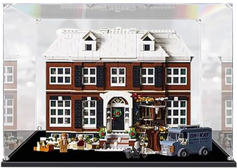 Acryl-Vitrine für Lego 21330 Home Alone Bauset, transparente Vitrine, staubdichte Vitrine, kompatibel mit Lego 21330 (nur Vitrine) (Transparent 2 mm)