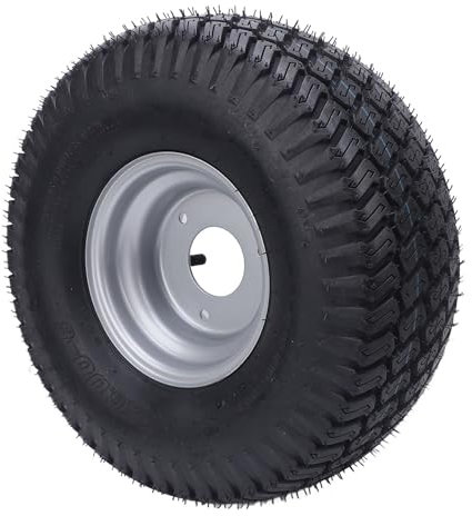 15x6.00-6 Lawn Mower Tire and Wheel, Replacement Riding Lawn Mower Front Tires for Garden Lawn Tractor Riding Lawn Mower, Compatible with 100 and 300 Series 1 Pack