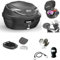 Compatible avec Harley-Davidson 1450 Heritage SOFTAIL Coffre Top Case B360NT2 Tech Valise DE 39 litres+KIT DE Fixation pour Porte-Bagages ARRIÈRE DE Moto/Scooter+Plaque pour 2 Casques