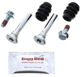 Front guide pin set H1388X - Repair kit for brake caliper with sliding pins, sleeves and grease - suitable for front axle