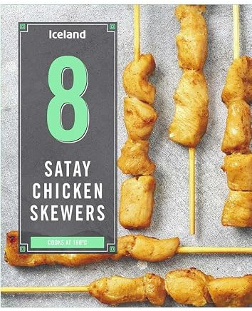 Iceland 8 Satay Chicken Skewers 160g
