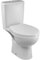 JACOB DELAFON WC completo Pack inodoro a suelo salida vertical Alimentación fondo Incluye inodoro, cisterna reversible, asiento descenso progresivo y fijaciones Doble descarga 2,6/4 l LIMA E40026-00