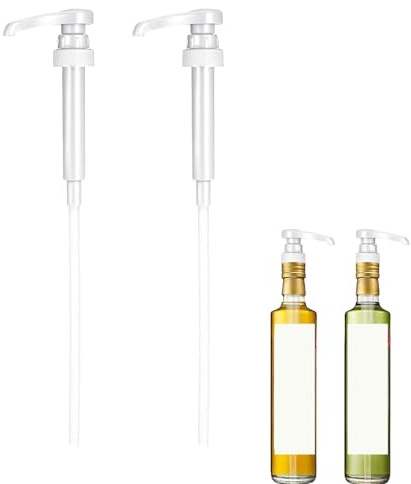 2 PCS Universal Coffee Syrup Pumps Perfect Fit for Monin 1L PET/Glass Bottles Drip-Free Dispenser for Home Bars & Coffee Shops (Barista Grade, Easy Install)