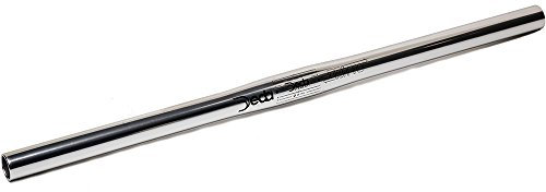 Deda Elementi Unisex Erwachsene Dritto Flache Lenkstange, Silber-Silberfarben, 26mm