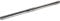 Deda Elementi Unisex Erwachsene Dritto Flache Lenkstange, Silber-Silberfarben, 26mm