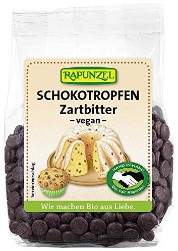 Rapunzel, Gocce di cioccolato fondente bio, 100g