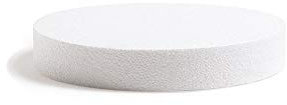 Decora POLYSTYRENE Disk Ø 25X5H Polystyrol-Scheibe, Ø 25 x 5 H cm, Beige, Ø 25 X H 5 cm