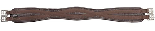 ANTI-CHAFE CONTOUR GIRTH HORSE TACK SADDLE STRAP [BROWN] [56]