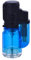 Sturmfeuerzeug Gasfeuerzeug Nachfüllbar B/H/T: 3,5x7,5x2,5 cm (1x Blau)