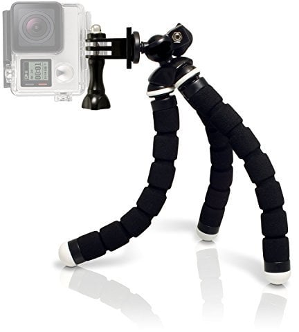 micros2u Gopro Small Flexible Octopus 2-in-1 Travel, Table Top, Portable Tripod. [Upgraded 2019 Full Metal Framework]. Suitable for Gopro Hero, Session, Compact Cameras and other Action Cameras