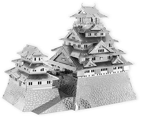Fascinations ICX109 Metal Earth Metallbausätze - Wahrzeichen Osaka Castle, lasergeschnittener 3D-Konstruktionsbausatz, 3D Metall Puzzle, DIY Modellbausatz mit 2 Metallplatinen, ab 14 Jahre