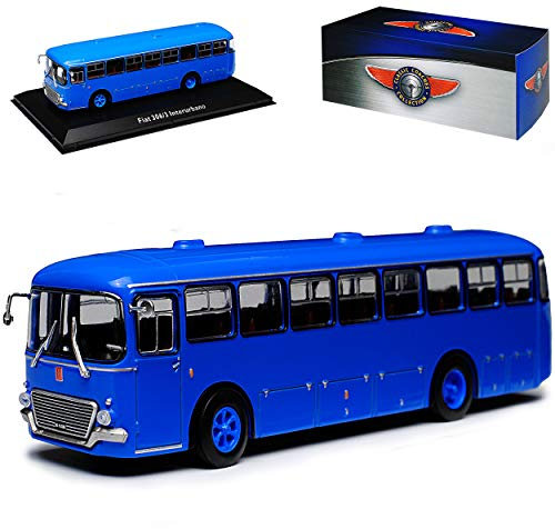 FIAT 306/3 Interurbano Bus Blau 1/72 Atlas Modell Auto