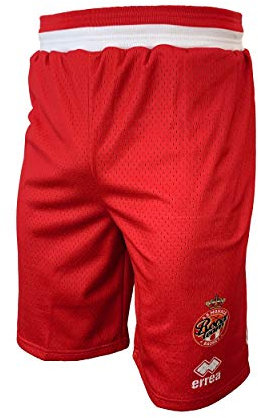 AS Monaco Basketball-Shorts, offiziell, 2019-2020 XXL rot