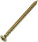 AERZETIX - Juego de 100 - Tornillo para madera - Ø3x50mm - Acero Latón Metal - Cabeza fresada - Huella Cruciforme Pozidriv - Color latón - C45148