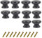 Mysummer 10PCS Kicthen Knobs Drawer Knob Pull Handle Black Wooden Cabinet Knobs for Home Office Kitchen Cupboard Dresser DIY