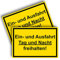 2 Stück Einfahrt und Ausfahrt freihalten Schilder 20 x 30 cm aus stabiler PVC Hartschaumplatte 3mm mit UV-Schutz von STROBO