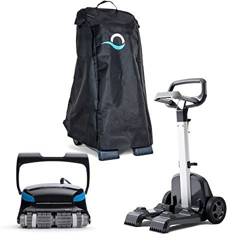 Dolphin Nautilus CC Supreme Robot Nettoyeur électrique avec Fil pour Piscine Hors-Sol Jusqu’à 15 m avec Caddy du Transport et Housse de Protection Classique