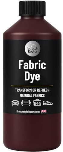 Scratch Doctor Liquid Fabric Dye Textilfarbe flüssig, einfach zu bedienende Textilfarbe für Sofas, Möbel, Kleidung, Leinwand, Schuhe, Denim und mehr - erhältlich in 23 Farben (bordeaux, 500)