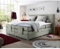 Boxspringbett Hotelbett Doppelbett in Silber, Komfort Topper, 180x200 cm, H2, elektrisch verstellbar, Taschenfederkern-Matratze