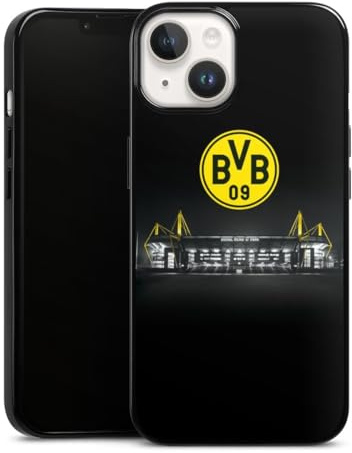 Silikon Hülle kompatibel mit Apple iPhone 14 Case schwarz Handyhülle BVB Stadion Borussia Dortmund