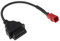 YINETTECH Adapterkabel mit 6 Nähten auf OBDII 16 Nadeln kompatibel mit Yamaha 6-poligem OBD2 Diagnosekabel Zubehör 31 cm