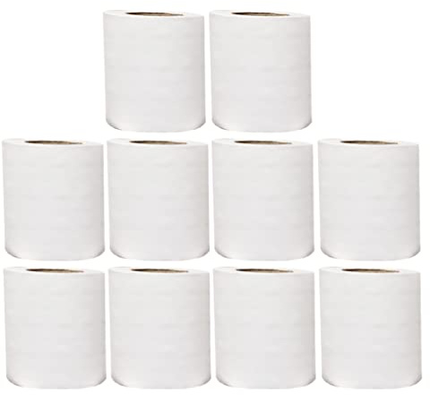 2ply 34GSM 220 Sheets 22M x 10CM (LxW) Toilet Paper loo roll Toilet Tissue Toilet roll Bulk Buy Prime Quilted Toilet roll White Roll Embossed Toilet (10 Rolls)