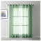 Homxi Tüll Gardine Küche 2er Set 2 x 107Wx147L cm,Tüll Gardine Kinder Grün Einfarbig Vorhang Ösen