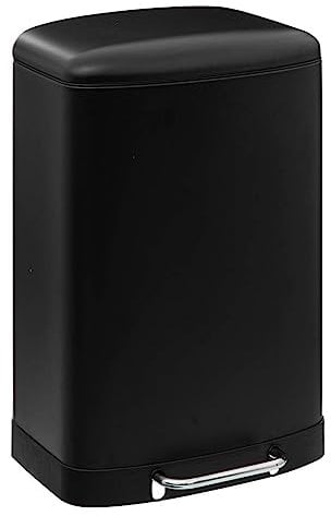 5 five simply smart Poubelle à pédale ariane métal 50l noir