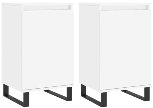 vidaXL Sideboards 2 STK. Weiß 40x35x70 cm Holzwerkstoff
