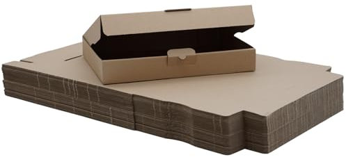 100 Stück Maxibriefkartons 319 x 225 x 50 mm (außen) - MB 4 - FEFCO 0427 - braun für Warenpost Warensendung Büchersendung Briefversand - elb-verpackungen