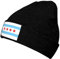 ASYG Niedliche Flaggenmütze für Damen und Herren, warme Wintermütze, gestrickt, lässig, patriotische Totenkopfmütze, Chicago Flag-q0000000001, Einheitsgr��e