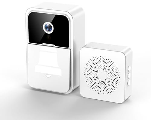 AAVEDA Smart Doorbell Camera Wireless,Intelligent Visual Night Vision Smart WiFi Video Doorbell, Night Vision,2.4G WiFi,Two-Way Calls,Photo,Recording,APP Control,Voice Change