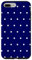 iPhone 7 Plus/8 Plus Case, Navy Blue Phone Cover, Blue and White Polka Dots Phone Case