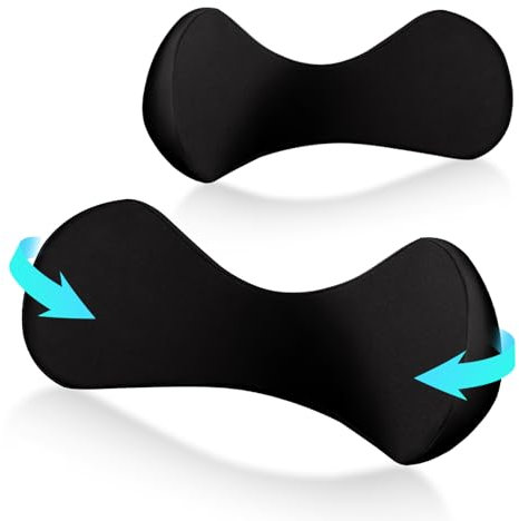 Ergonomisches RückenKissen aus Memory Foam, Lendenkissen für Bürostuhl, Autositz, Rollstuhl, mit Antistatischem, hautfreundlichem Bezug und für eine Bequeme Sitzhaltung