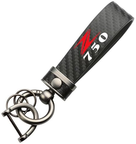 Porte-Clés De Moto En Alliage De Zinc Et Fiber De Carbone, Pour Kawasaki Z750 Z 750, Cadeaux