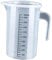 Colcolo Jarra medidora Gruesa con Tapa, Taza medidora de Grado alimenticio, Accesorios de Cocina para Restaurante, casa, Jugo, Cerveza, 2000ml