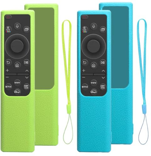 XPEX Funda de Control Remoto de 2 Piezas Funda de Control Remoto Funda de Control Remoto para Control Remoto Samsung Antideslizante a Prueba de Golpes, Brilla en la Oscuridad