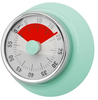 Visueller Küchentimer 60 Min – Eieruhr & Pomodoro Timer – Mechanischer Wecker für Kinder & Erwachsene – Magnetisch – Ideal für Klassenzimmer, Büro, Küche – Lernuhr Kinder & Autismus Hilfsmittel