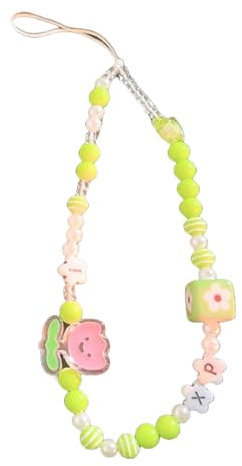 Chenxi Studio Beaded Phone Strap Multipurpose Decoration Trendsetting Beaded Phone Cord For Smartphones Daily Travel Use