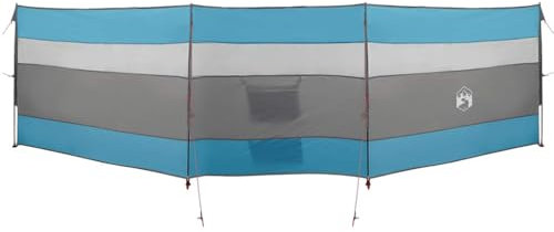 vidaXL Brise-vent de camping bleu 508x130 cm imperméable, brise-vent de plage, brise-vent de camping-car, brise-vent de tente, brise-vent de caravane