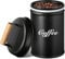 Kaffeedose luftdicht, 500ML Kaffeebohnen Behälter, schwarz Kaffeepads Aufbewahrung, Kaffeedose für gemahlenen Kaffee, Kaffeekapseln, Kaffeebohnen Aufbewahrung, Kaffeebehälter, Kaffeebar Kaffeepaddose