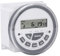 Compact Timer Switch with Transparent Dust Cover, Rubber Buttons, 12/24 Hour Clock, 16 on Off Programs, for Swimming Pools, Garden, Doors, Lights Outdoor Timer Switch