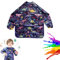Malkittel Kinder,Blau Dinosaurier Malschürze Kinder,Wasserdicht Malerkittel,Bastelschürze,3 Taschen für Malen,Kochen,Basteln, Essen,für Alter von 2–8 Jahren